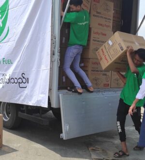 Donation to the Rakhine region’s people who was affective by Cyclone “Mocha”