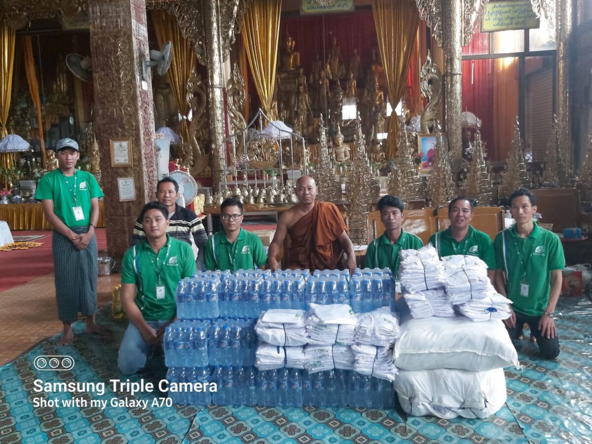 Donations to people from Myanmar’s Flood-Hit Bago Region